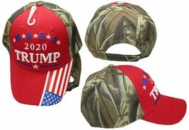 K&#39;s Novelties M*A*G*A 2020 Trump Red Camo Camouflage USA Bill 100% Acrylic Embro - £7.81 GBP