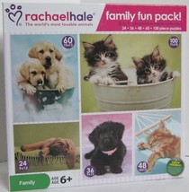 Rachael Hale Jigsaw Puzzles Lovable Animals Kittens Puppy FAMILY FUN PAC... - $28.94
