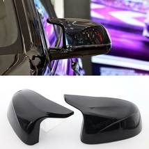 Black Side View Mirror Cover Trim For BMW F25 X3 F26 X4 F15 X5 F16 X6 14... - $37.39