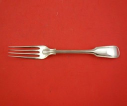 Fiddle Thread by James Robinson Sterling Silver Dinner Fork 4-Tine Turned Down - £147.84 GBP