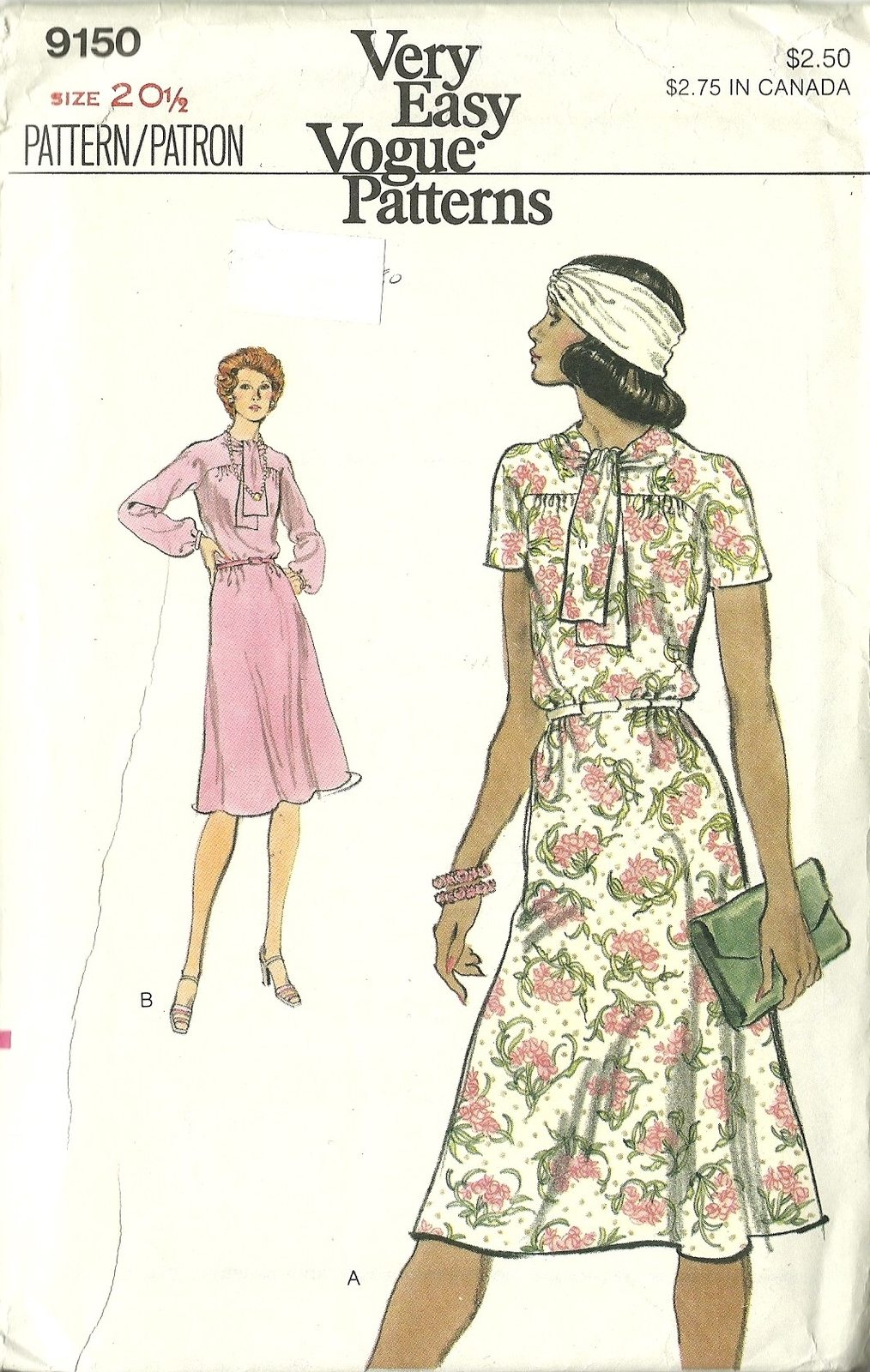 Primary image for Vogue Sewing Pattern 9150 Misses Womens Dress Size 20.5 New Uncut