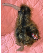 Vintage 1998 TY BEAK The Kiwi Bird Beanie Buddy Baby 9&quot; Retired MWMT Fuz... - $11.99