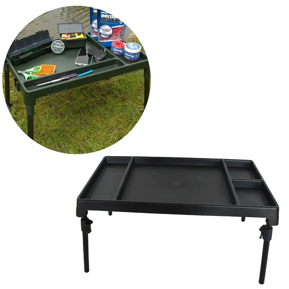 Outdoor Camping Table Fishing Table Lightweight Foldable Legs Bait Table... - £35.91 GBP+