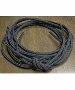 rOund 30&quot; inch Unwaxed Cotton BLACK Shoe LACES 4 5 eyelets for Casual Dr... - $23.98 CAD