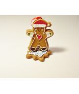 Christmas Ornament Gingerbread Man on Pedestal Stand or Hang - $5.99