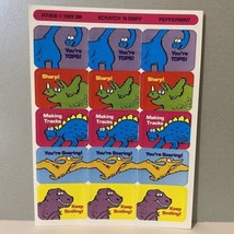 Vintage 3M Dinosaurs Scratch ‘N Sniff Peppermint Reward Stickers - $24.99