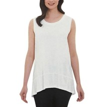Nuovo Top Senza Maniche Alta-Bassa Per Donne Adrienne Vittadini Chalk/Bi... - $131.61 MXN+