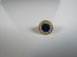Vintage Unity for Service National Exchange Club Blue Gold Tone Small Pin  - $5.90