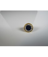 Vintage Unity for Service National Exchange Club Blue Gold Tone Small Pin  - £4.43 GBP