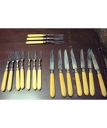 HENRY ATKIN- ATKIN BROTHERS- Sheffield HA EA FA, 17 PIECES, KNIVES / FOR... - $213.92 CAD