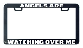 Angels are watching over me faith christian catholic license plate frame holder - £4.69 GBP