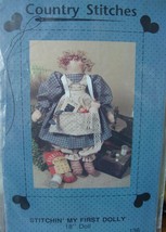 Craft Pattern 136 Primitive &quot;Stitchin&#39; My First Dolly&quot; 18&quot; USED - Complete - £4.00 GBP
