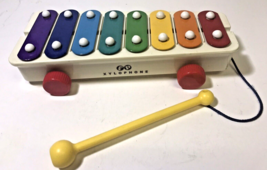 Pre-Owned Fisher Price Xylophone 2009  Musical  Pull Toy In Very Good Co... - £10.18 GBP