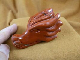 Y-DRA-HD-700) little red Chinese Dragon head MYTHICAL figurine gemstone ... - €21,30 EUR