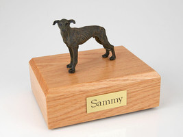 Greyhound, Brindle Stand Pet Cremation Urn Available in 3 Diff Colors &amp; 4 Sizes - £133.56 GBP+