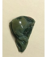 Finely Carved Two Toned Green Ocean Jasper Two Mirrored Swimming Ocean F... - £30.04 GBP