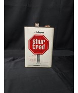 Vintage JOHNSON WAX Adv. Tin Can Square Gallon SHUR TRED Floor Finish ST... - €16,23 EUR