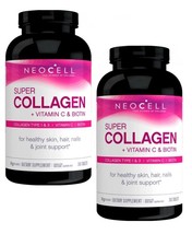 X2 Unid New ! 360 Ct Neocell Super Collagen +C Min Wrinkles Supports Lean Muscle - £37.39 GBP