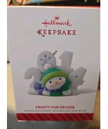 Hallmark Keepsake Ornament 2014 Frosty Fun Decade 5th fifth repaint red new - $20.31 CAD