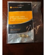 Alphaline RG59 Coax Cable F-type Connectors 2 Pack - $27.30 CAD
