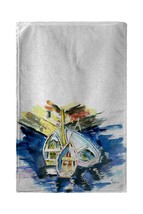 Betsy Drake Three Row Boats Kitchen Towel - £23.67 GBP