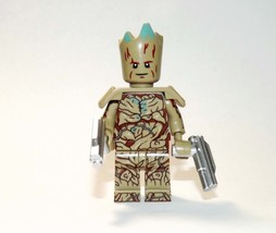 Groot Guardians of the Galaxy Vol 3 T-Shirt Building Minifigure Bricks US - £5.71 GBP