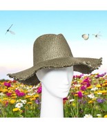 Universal Threads Moss green Panama Boho Chic straw hat Beach Spring Sum... - $264.33 MXN