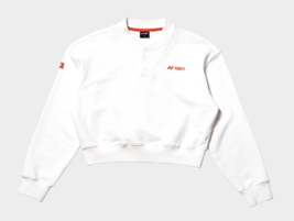 YONEX 24S/S Women&#39;s Crop Long-sleeve Sweatshirt T-shirt Sports White 245... - £68.18 GBP