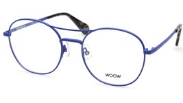 New Woow Be Bright 1 Col 9620M Matt Blue Flash Eyeglasses 51-18-140 B48mm - £153.58 GBP