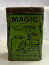 Vtg Magic Trade Nature Friends Tin 3.5 Oz Can Health Food For Birds Usa *Empty - £23.70 GBP