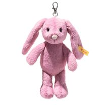 Steiff - HOPPIE Rose color Plush Rabbit 6" Keyring - Authentic Steiff - $35.59