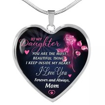 To My Daughter Flower Necklace - $14.00