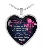 To My Daughter Flower Necklace - $19.18 CAD