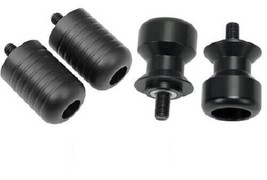 Bar End Clip-on Spool Slider Kit Kawasaki Pro-tek 2003-2008 Z1000 Black ... - $35.74