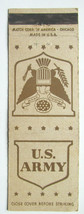 U.S. Army 20 Strike US Military Matchbook Cover Match Corp of America Matchcover - £1.56 GBP