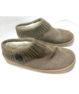 Clarks Womens Slipper Suede Leather Knitted Collar Slip Ons - Size 10M - €16,43 EUR Clarks Womens Slipper Suede Leather Knitted Collar Slip Ons - Size 10M - €16,43 EUR