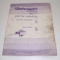 1977 Johnson Outboard Parts Catalog Electric Models - £13.13 GBP