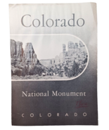 1949 Colorado National Monument US Park Service Brochure Map Colorado CO - £19.47 GBP