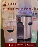 NEW Boxxle Counter Top Wine Dispenser 3-Liter Stainless Steel - £62.01 GBP
