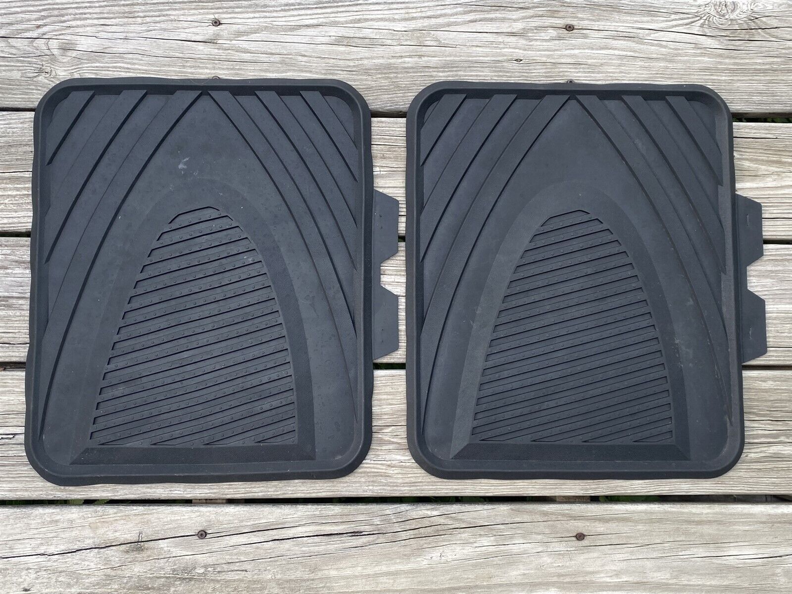  Rubber Floor Mats All Weather - 17 x 15 - Set of 2 - $14.50