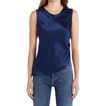 Amanda Uprichard darah silk top in Navy - size XS - £101.55 GBP