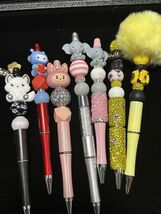 Labubu &amp; Friends Beaded Pens Handcrafted Stationery Accessory Choose You... - $8.00+