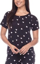 Honeydew Womens Jersey Pajama Top Only, 1-Piece,Black Hearts,XX-Large - £24.68 GBP
