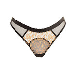 L&#39;AGENT BY AGENT PROVOCATEUR Womens Thongs Sheer Animal Print Black Size S - $43.15