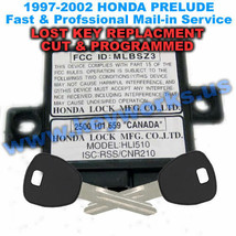 97-02 Honda Prelude lost key replacement & immobilizer programming, 2 new keys! - $147.00