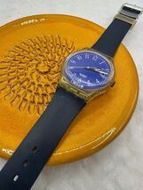 Swatch Watch Blu Lui GK400 Vintage 1992 - $49.00