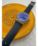 Swatch Watch Blu Lui GK400 Vintage 1992 - $49.00