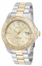 Invicta 14343 Mens Pro Diver Automatic 3 Hand Gold Dial Watch - £121.67 GBP