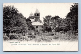 Library Garden University of Michigan Ann Arbor UNP Rotograph UDB Postcard P13 - £5.85 GBP