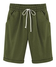 UDEAR Army Green Drawstring Pocket Shorts 1XL - £17.07 GBP